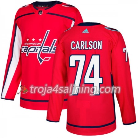 Washington Capitals tröja John Carlson 74 Röd 2017-2018 Adidas Authentic - NHL Tröjor Herr Washington Capitals tröja John Carlson 74 Röd 2017-2018 Adidas Authentic - NHL Tröjor Herr
